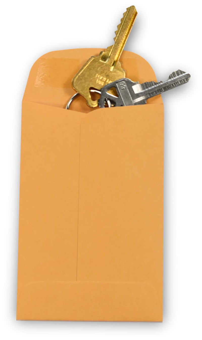 GUARDIAN 500 Guardian #4 Paper Coin Envelopes - Blank Small Envelopes for Coins, Receipts, Stamps, Small Parts Storage, & More â€“ 3" x 4-1/2" Cash Envelopes â€“ Gummed Flap Gift Card Holder Envelopes - Image 5